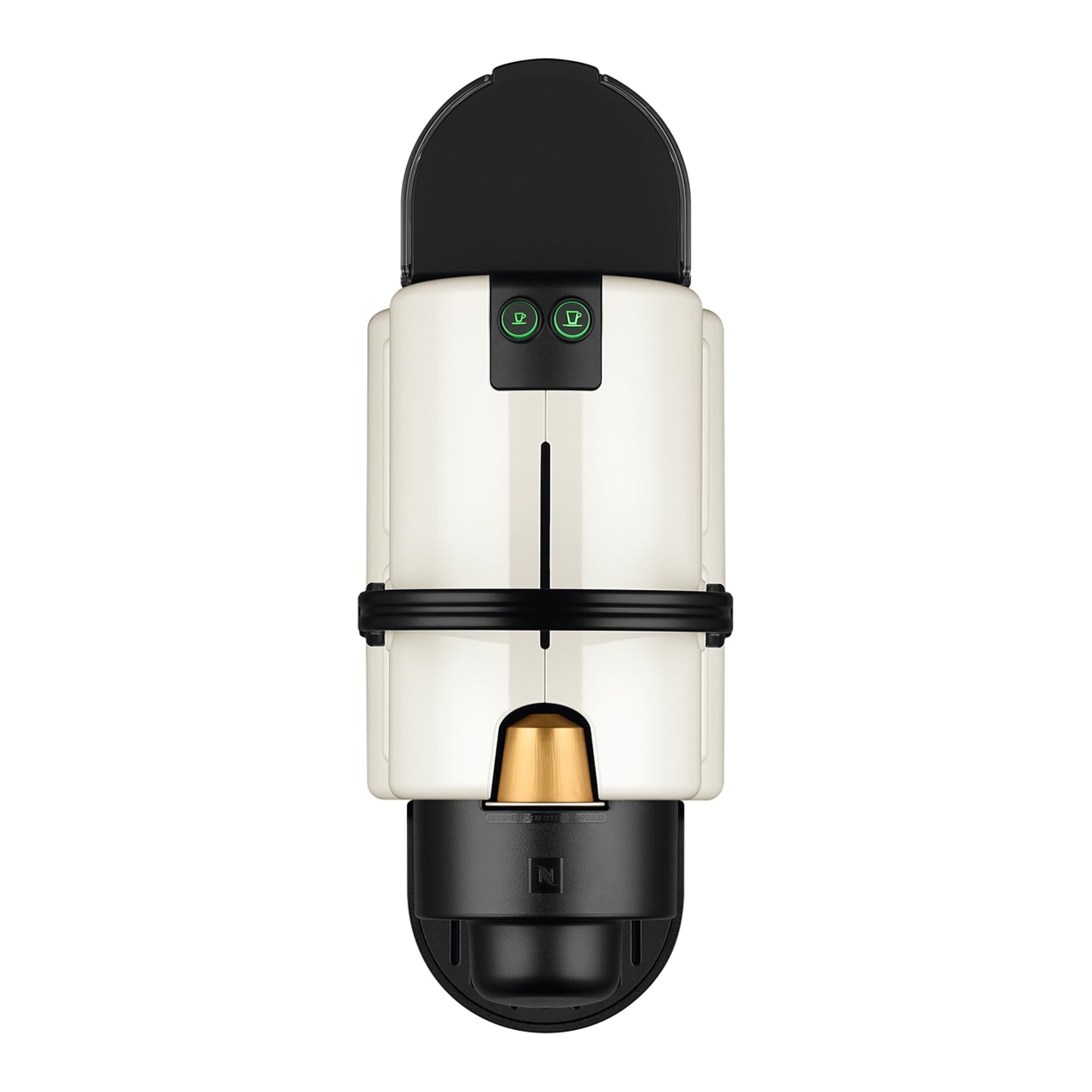 Nespresso Krups Inissia XN1001 Kapselmaschine, kurze Aufheizzeit, kompaktes Format, Kaffeemenge einstellbar, Direktwahltaste, automatischer Kapselauswurf, 0.7 L, 34.2 x 19.1 x 32.7 cm, Weiß