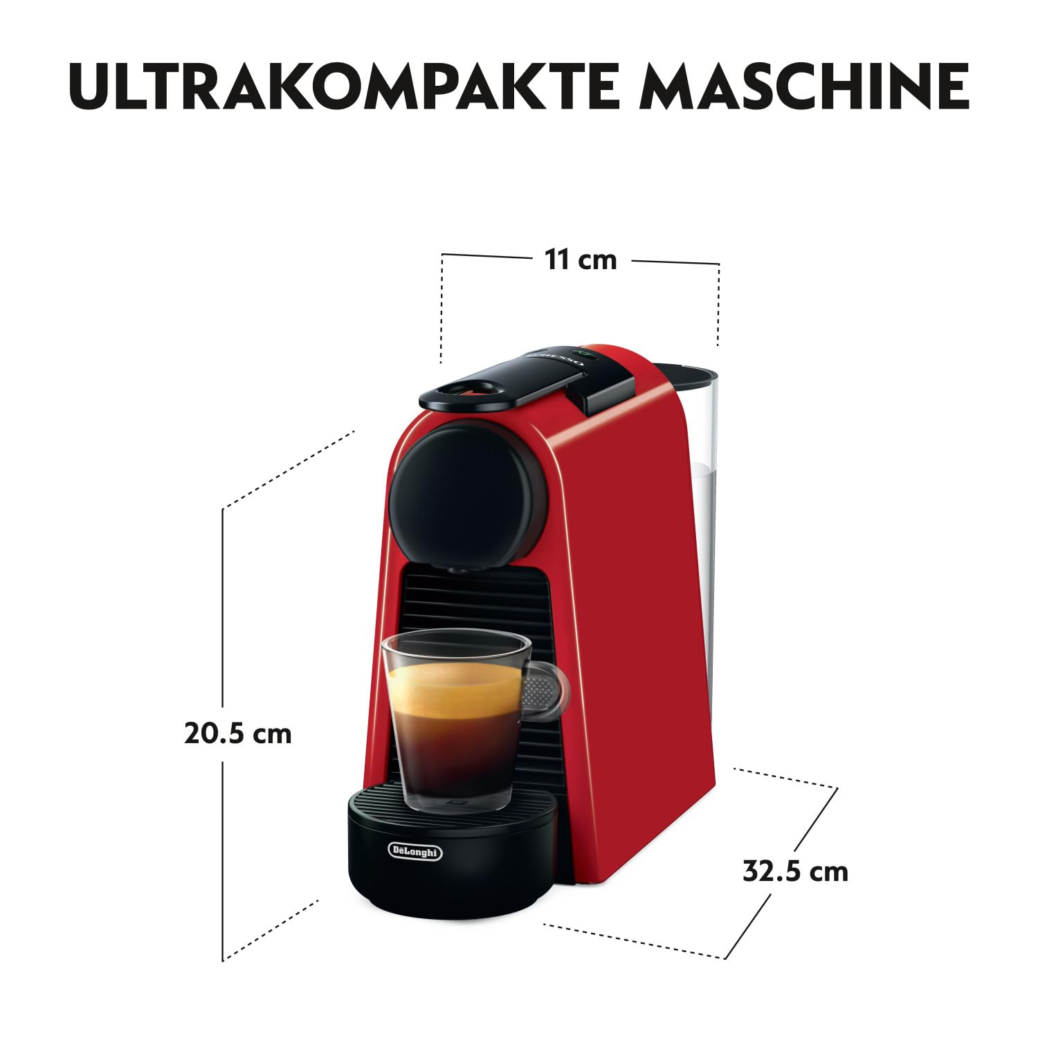 De Longhi Essenza Mini Kaffeemaschine 19 bar Rot
