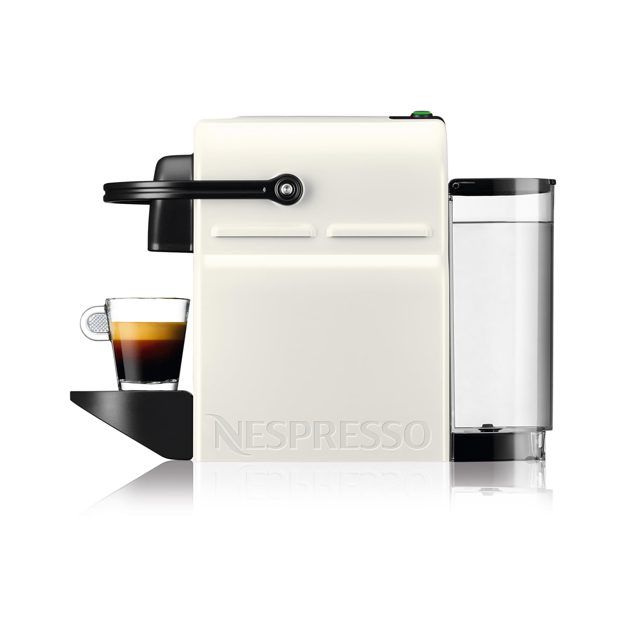 Nespresso Krups Inissia XN1001 Kapselmaschine, kurze Aufheizzeit, kompaktes Format, Kaffeemenge einstellbar, Direktwahltaste, automatischer Kapselauswurf, 0.7 L, 34.2 x 19.1 x 32.7 cm, Weiß