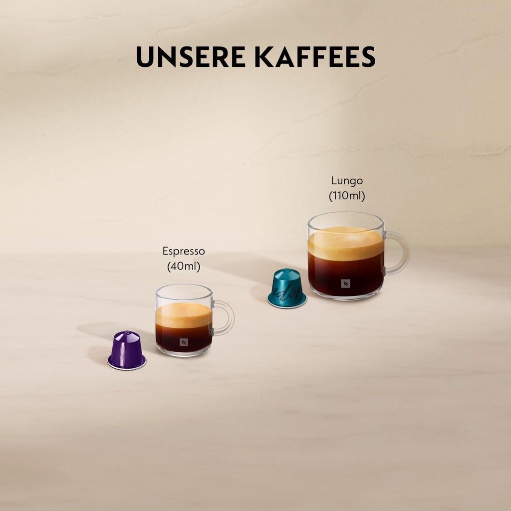 Nespresso Krups Inissia XN1001 Kapselmaschine, kurze Aufheizzeit, kompaktes Format, Kaffeemenge einstellbar, Direktwahltaste, automatischer Kapselauswurf, 0.7 L, 34.2 x 19.1 x 32.7 cm, Weiß