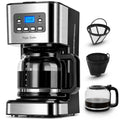 Taylor Swoden Darcy - 950W Kaffeemaschine mit Timer,1.5L Filterkaffeemaschine 12 Tassen, Abschaltautomatik, Tropf-Stopp, Wiederverwendbarem Filter und Heizplatte, BPA-frei, Schwarz